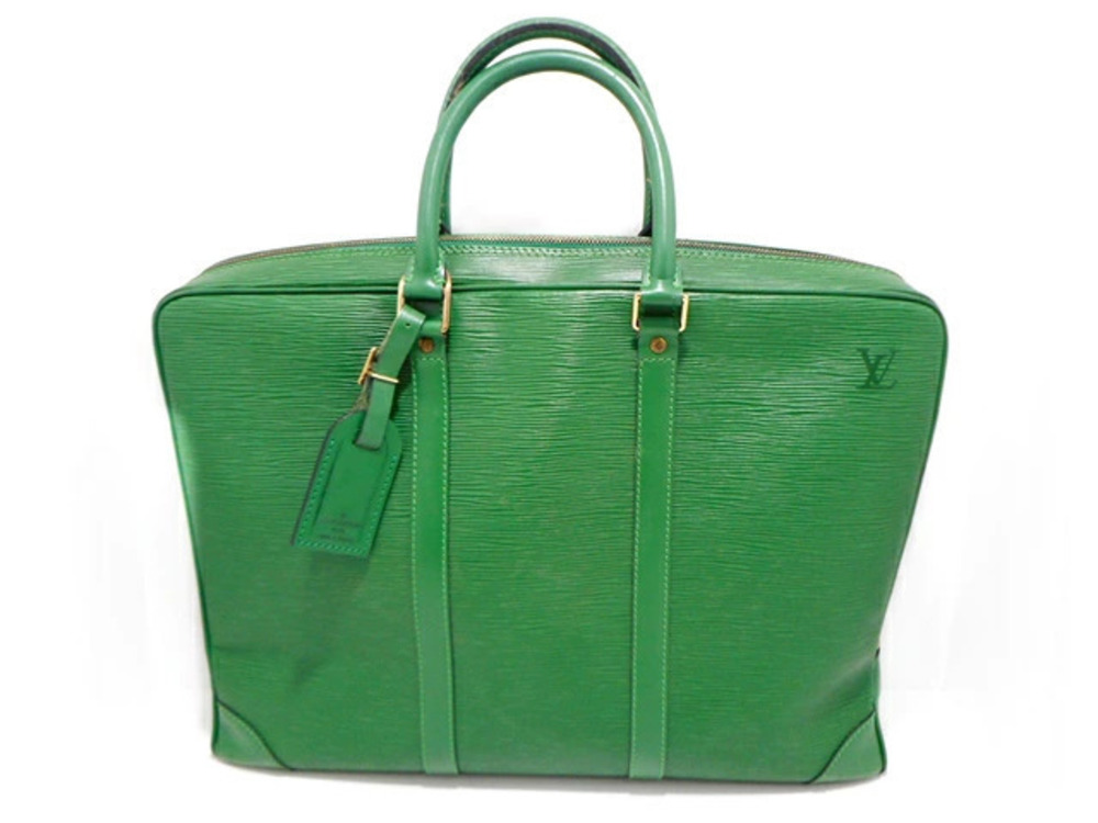 LOUIS VUITTON Bag PDV Handbag Epi Borneo Green Business